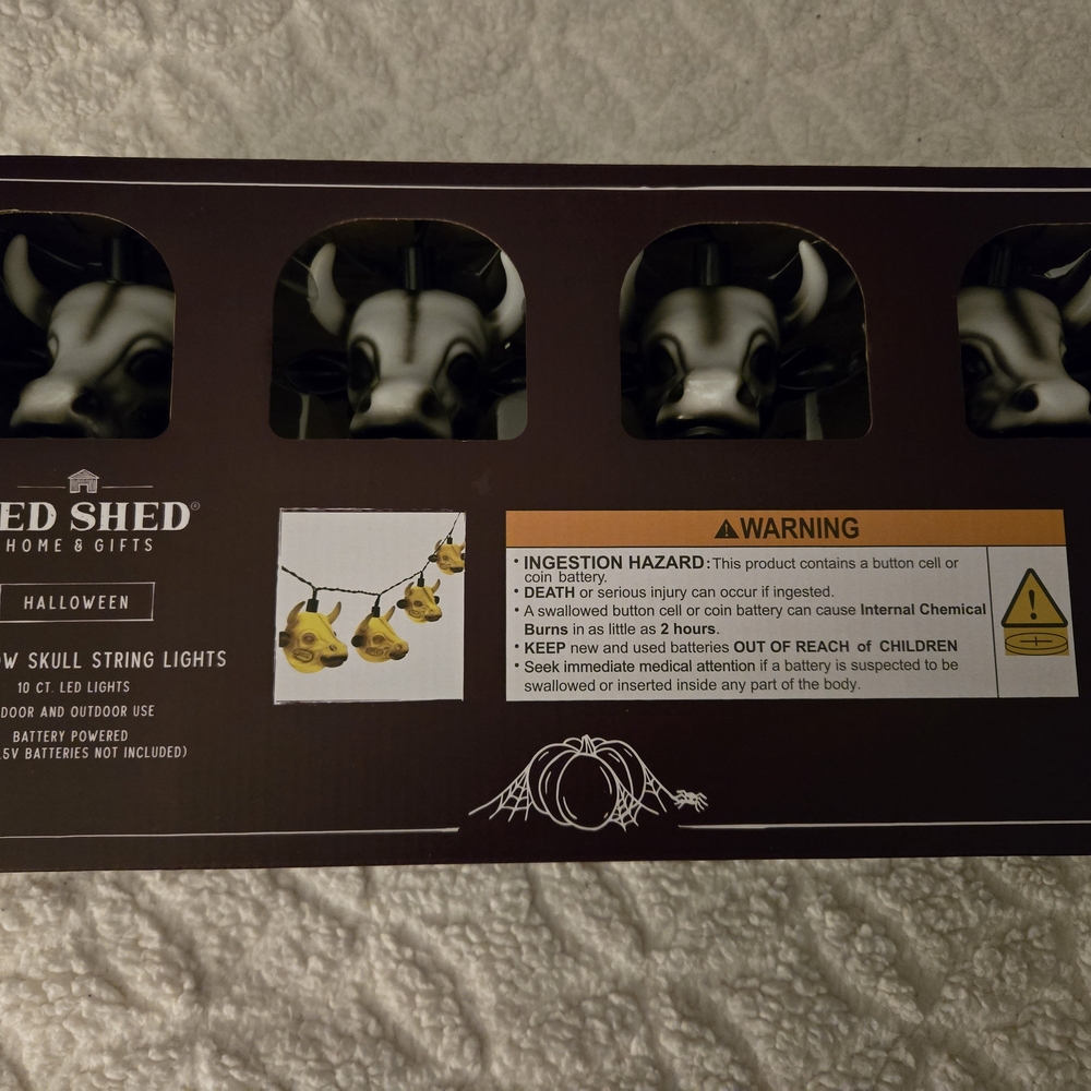 Cow Skull String Lights